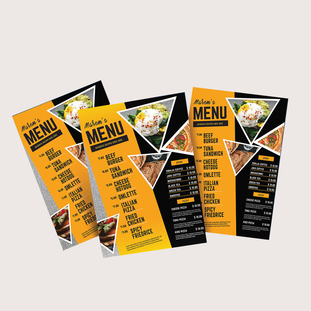 Table Menus